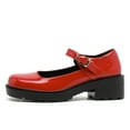 thumbnail image 3 of kkdom Womens Ballet Mary Jane Flats Comfortable Business Office Dress Shoes for Women Dressy and Work with Ankle Strap Red Size 7, 3 of 6