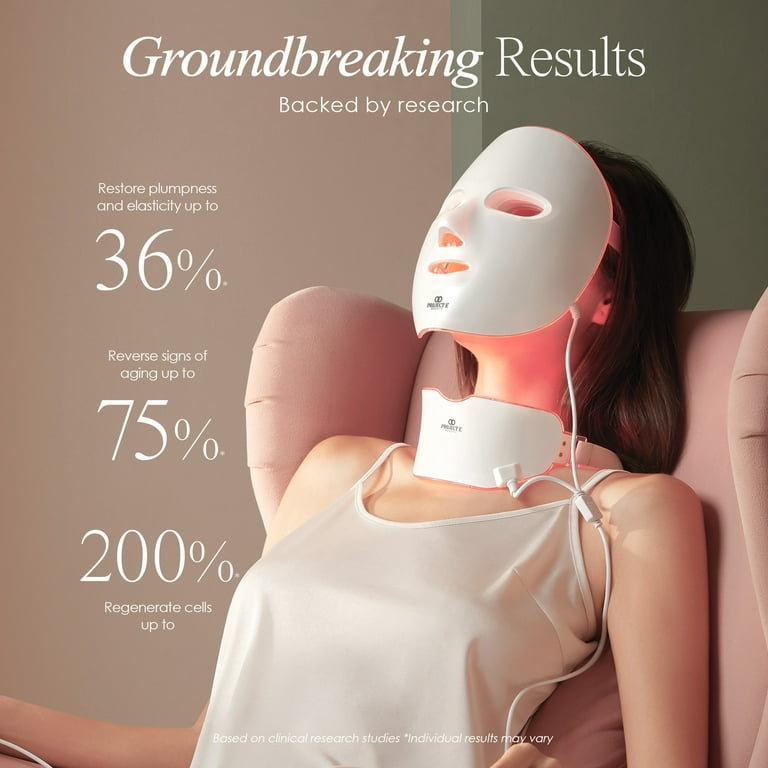 Project E Beauty Wireless 7 Color LED Mask, Transforming Facial