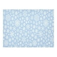 thumbnail image 3 of MYPOP Winter Snowflake Damask Floral Print Tablecloth 52x70 Inches, Christmas Blue Sofa Table Cloth Cover for Dinner Party Decoration, 3 of 6