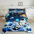 thumbnail image 2 of Erosebridal Teens Astronaut Bedding Sets Full with Comforter, Outer Space Duvet Insert, Mystic Planet Reversible Comforter Sets Full Size, Ultra Soft Room Decorative, 3 Pieces, 2 of 8