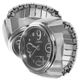 thumbnail image 3 of EeaseMX 2 relojes de cuarzo para llevar en los dedos, relojes creativos con forma de anillo, mini accesorios para mostrar la hora para mujeres y hombres (negro), 3 of 7