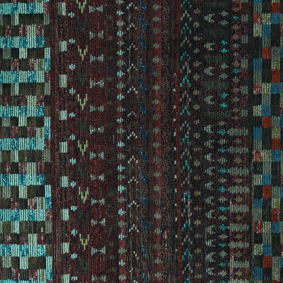 Ahgly Company Indoor Square Abstract Light Blue Modern Area Rugs, 8' Square