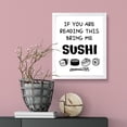 thumbnail image 4 of Designs ByLITA If You Are Reading This-Bring Me Sushi, 5 x 7 Wooden Framed Print Inspirational Wall Art | Decoration For Sushi Lovers, 4 of 6