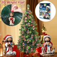 thumbnail image 4 of 2D Acrylic Christmas Countdown Calendar Ornament Set Double Print Festive Tree Decorations for Kids Holiday Toy, 4 of 6