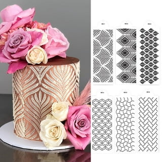 3PCS Cake Stencils Decorating Buttercream, Stencils for Cake Decorating,  Lace Cake Stencils & Templates for Wedding & Birthday Cake Decor,Right  Triangle 