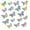 Laser, variant on 72PCS Silver Butterflies, 3D Butterfly Wall Decor 4 Styles Butterfly Stickers Removable Butterflies Decorations for Crafts Bouquet Cake Decorating Flower Arrangements Birthday Party(Clear)