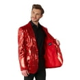 thumbnail image 2 of Suitmeister Men's Blazers Sequins Red - S Red, 2 of 6