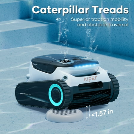 Aiper - Scuba N1 Pro Cordless Robotic Pool Cleaner for In-Ground Pools up to 2150sq.ft, Pool Vacuum with Infrared Sensors - White