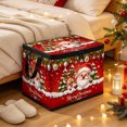 thumbnail image 2 of Collapsible Christmas Storage Box with Lid Large Capacity Foldable Holiday Organizer Bin for Clothes Toys Blankets Xmas Decor, 2 of 6