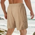 thumbnail image 6 of HCNTES Sets For Men Shorts Beach Short with Pockets Work Beach Shorts(Khaki,XL), 6 of 6