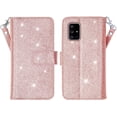 thumbnail image 2 of Case for Samsung Galaxy A71 5G Leather Flip Pouch Wallet Case Cover Folio [Kickstand] for Girls Women Phone Cases for Samsung Galaxy A71 5G Case - Rose Gold, 2 of 5