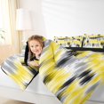 thumbnail image 4 of Homewish Tie Dye Ombre 7pcs Queen Bedding,Aesthetic Artwork Bedding Comforter Set Queen,Yellow Gray,Black Reversible, 4 of 8