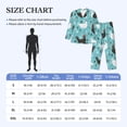 thumbnail image 4 of Fotbe Lovely Roosters Pijama de Hombre con Estampado de Manga Larga, Conjunto de 2 Piezas, Ropa de Dormir Suave y Cómoda con Bolsillos-Medium, 4 of 7