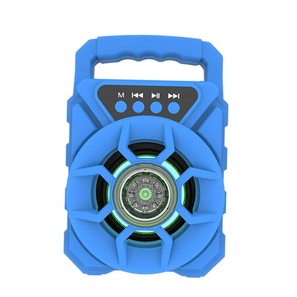 Portable Machine Disco Bluetooth Speaker Rechargeable Blue