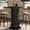 Black, variant on Finmind 39.4" Round Bar Table with Metal Footrest, Modern Farmhouse Pub Table for Kitchen, Breakfast Nook, Home Bar, Black