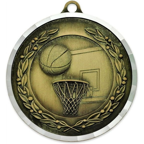 PinMart's Basketball Award Sports Bulk Medal - Gold, Silver and Bronze!