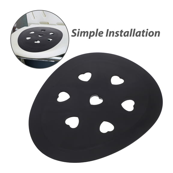 Toyvian Black Thick Bathroom Shower Stool Cushion Pad Comfortable Non- Seat Padding 1 Pack