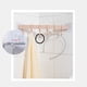 thumbnail image 5 of Billuyoard Gancho para utensilios de cocina de trapo montado en la pared, colgador de toallas de ropa trasera multiusos, estante de almacenamiento Accesorios de baño Gris, 5 of 6