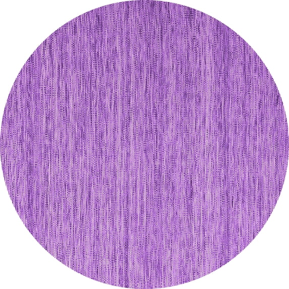 Ahgly Company Indoor Round Abstract Purple Contemporary Area Rugs, 4' Round