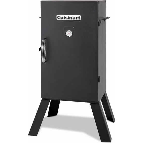 Cuisinart 30" Electric Smoker, 3 Adjustable Racks, Large Capacity BBQ Meat Smoker, Water & Wood Trays for Smoked Meat