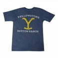 thumbnail image 3 of Yellowstone Men's Logo Mineral Wash T-Shirt Blue Small, 3 of 3