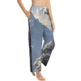 thumbnail image 6 of Salouo Silver Dragon Mountain Peaks Print Women's Pajama Pants Casual Loose Sweatpants PJs Flowy Pants Drawstring Palazzo for Women Wide Leg Pants Lounge Pajama -Small, 6 of 8