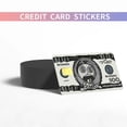 thumbnail image 6 of Morty 100 Dollar Bill Credit Card Sticker, Bank Card Skin Cover,Personalized Stocking Stuffers Gift 4 Pack, 6 of 12
