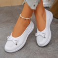 thumbnail image 6 of Womens Breathable Knit Mesh Slip On Loafers Casual Bow Ballet Flats Shoe Comfortable Round Toe Lightweight Walking Shoe Business Office, 6 of 8