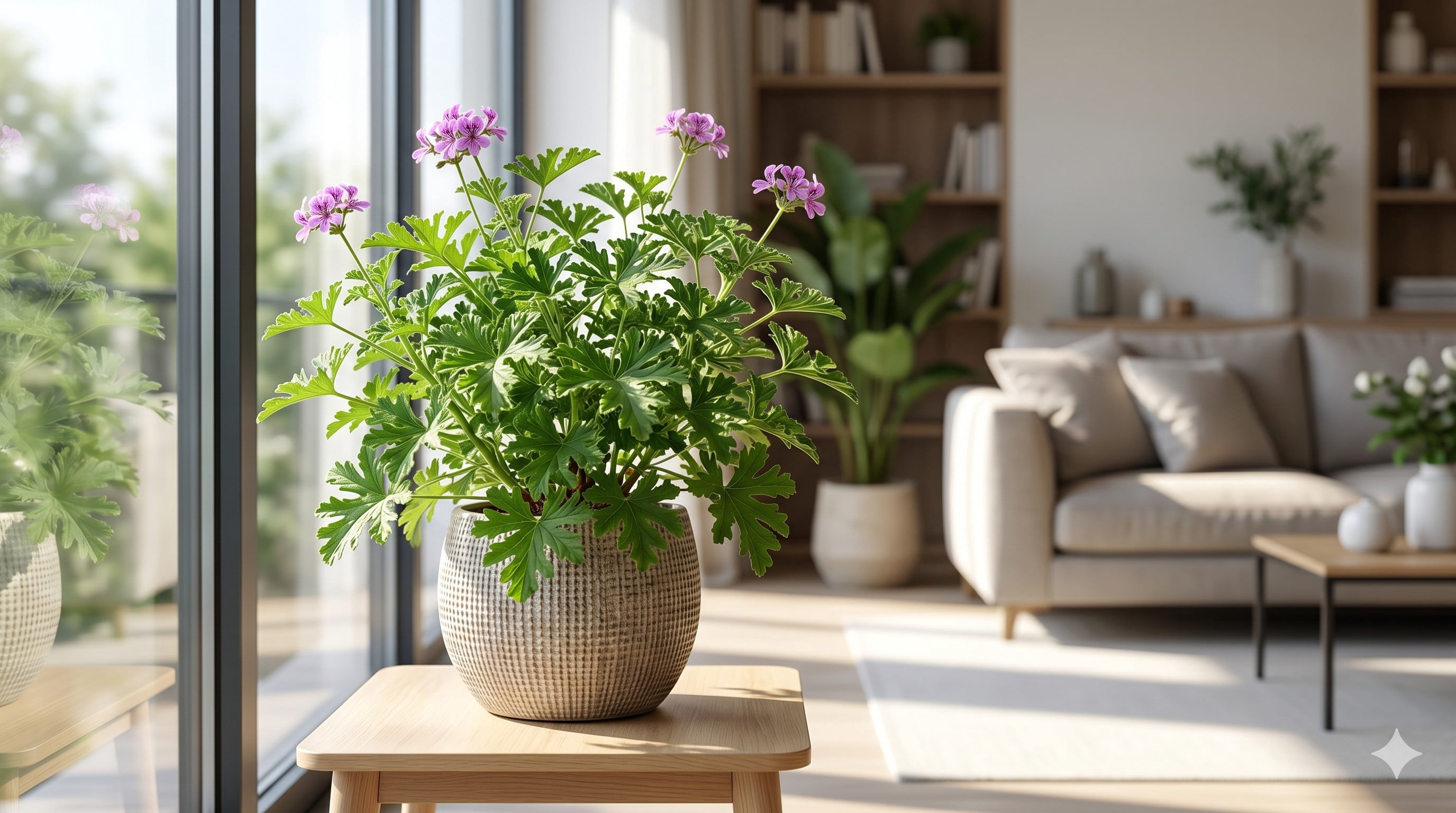 Mi Sueno Citronella Plant (Pelargonium Citrosum), 6 in. Pot, Live Aromatic Foliage Plant