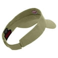 thumbnail image 3 of Nurse with Heart Embroidered Cotton Twill Sun Visor - Khaki OSFM, 3 of 5