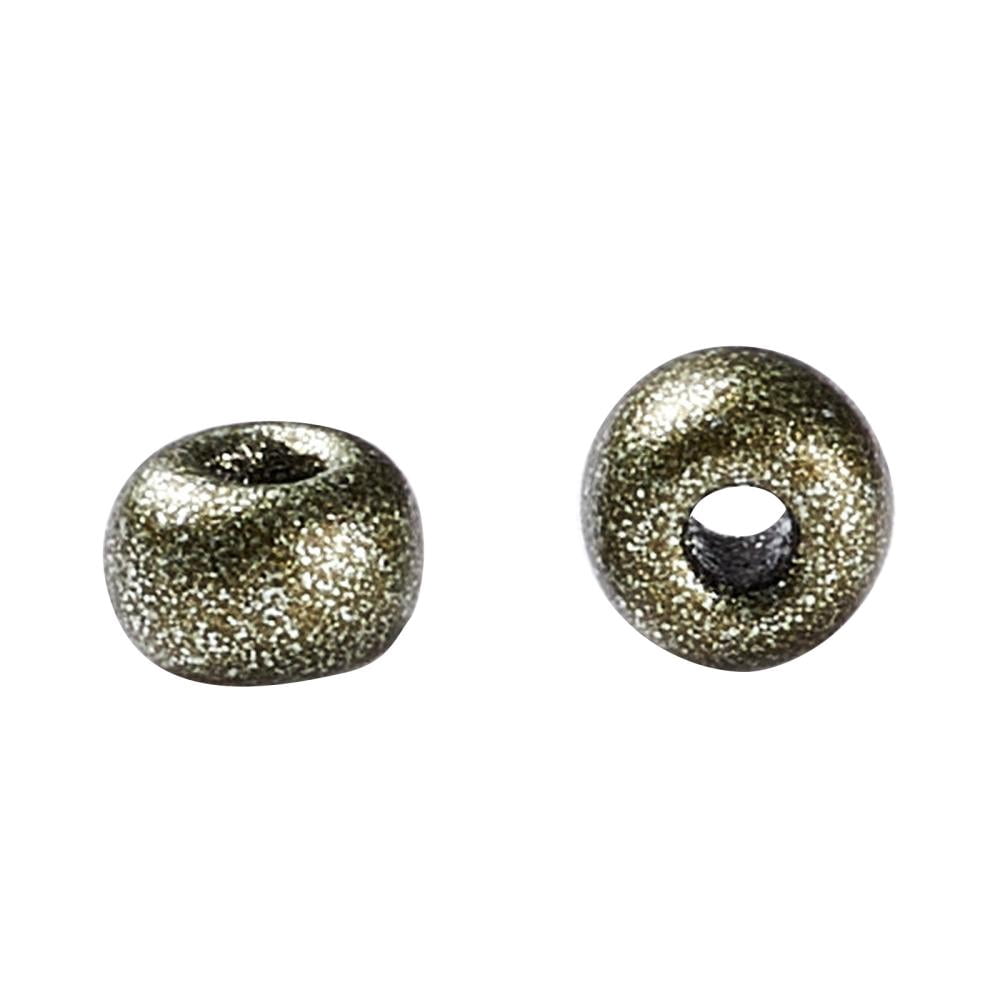 12/0 Glass Seed Beads Metallic Colours Style Round Dark Olive Green 12/0 2mm Hole: 1mm about 30000pcs/pound