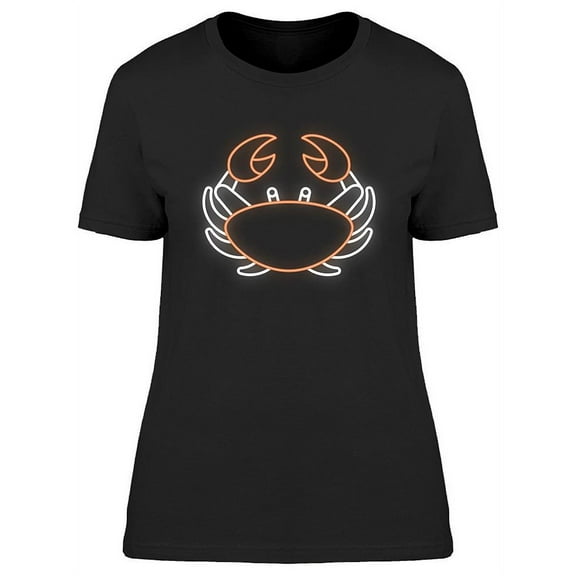 Cancer Zodiac Sign Neon T-Shirt Women -Image by Shutterstock, Female Medium