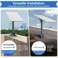 thumbnail image 4 of Starlink Gen 3 Roof Mount Kit with Aluminum Gen 3 Pipe Adapter - 15.7" Heavy Duty Steel Pole & Adjustable Base for Starlink Standard V3, Standard 4, and Standard 4X Dish, 4 of 8