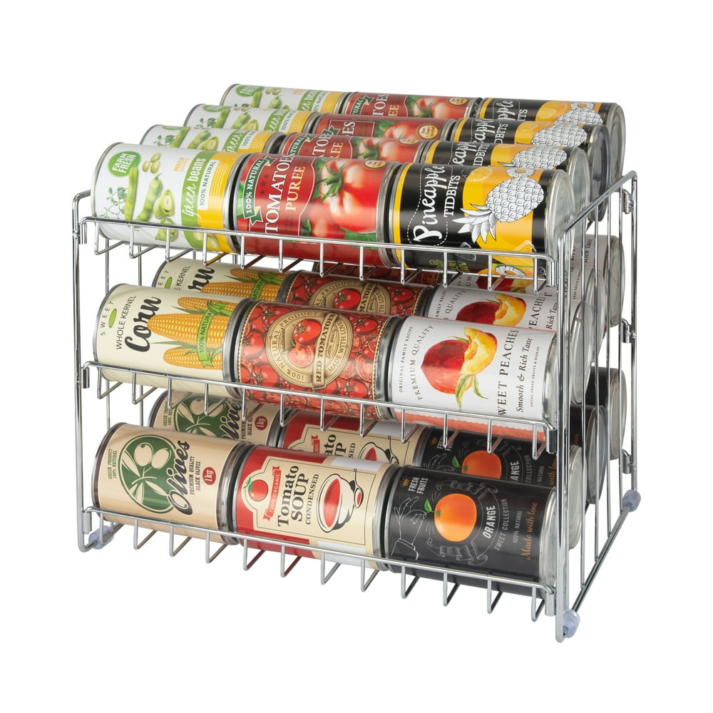 Kitchen Details 3 Tier Can Storage Organizer Rack