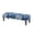 Blue Hibiscus, variant on XYZCANDO Black Cat Floral Soft Rectangle Bench Cover, Stain Resistant Polyester Spandex Fabric Bench Seat Cover for Living Room Bedroom