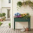 thumbnail image 4 of Barara King Medium Size Elevated Metal Raised Garden Bed with Support Legs and Drainage Holes, Outdoor Planter Box for Balcony Patio Herb Planting, Black, 4 of 8