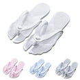 thumbnail image 3 of XIMIN Shower Shoes Summer Travel Portable Slippers for Women Men, Folding Slides Sandals, Hotel Spa Slippers, Waterproof Quick Drying Flip Flops, Beach Sandals (9-9.5, Blue), 3 of 3