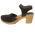 thumbnail image 4 of BJORK MARGARETA Swedish Wood Clog Sandals in Oiled Leather, 4 of 11