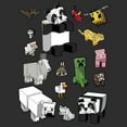 thumbnail image 2 of Men's Minecraft Overworld Mobs Graphic Tee Charcoal Small, 2 of 5
