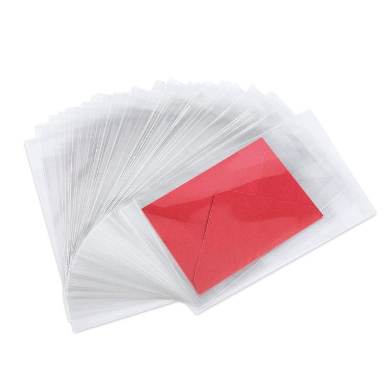clear plastic sleeves for greeting cards A6 Envelope Bags - 200 Envelopes and crafts News - PLA Cellophane Greeting