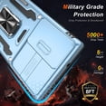 thumbnail image 4 of for Samsung Galaxy S24 Ultra Case with Upgraded Sliding Camera Lens Cover and Strong Magnetic Kickstand - Military-Grade Shockproof Protective Phone Case 6.8" for Men Women Girls - Light Blue, 4 of 13