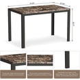 thumbnail image 5 of Cvortll Dining Room 4 Adult Modern Dining Table Sets with Chair, Black, 5 of 5