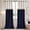 Ivory+navy Blue, variant on Vintage Curtains 96 Inches: 2 Panels Set Champagne Brown Thick Soft Velvet Window Drapes - Treatment Elegant Curtain for Living Room Blackout Bedroom Retro Curtain