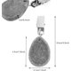 thumbnail image 5 of 8pcs Tablecloth Weights Tablecloth Pendant Stone Table Cover Weights Hangers with Metal Clips (Drop-Grey), 5 of 5