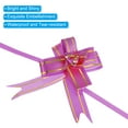 thumbnail image 4 of Unique Bargains 8' Pull Bows Gift Wrapping Pull Bow Gold Thread Style Baskets Present Bows Knot Ribbon Purple 100 Pcs, 4 of 6