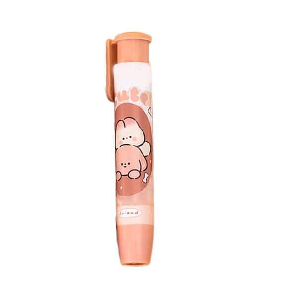 Set of Cute Retractable Erasers with Pen-Style Design for Art and Office
