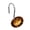 Brown, variant on Crystal Diamond Round Shower Curtain Hooks Rings for Bathroom,12PCS