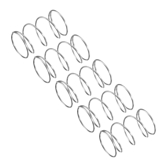 Unique Bargains Ressort de Compression, Lot de 5 Acier Inoxydable 304, 12mm OD, Fil de 0,6mm, Longueur 20mm