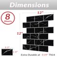 thumbnail image 2 of Black Marble Subway Back Splash Tile, 2 of 5