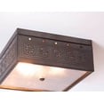 thumbnail image 3 of Irvins Country Tinware Irvin's Country Tinware Square Ceiling Light with Chisel Kettle Black, 3 of 3